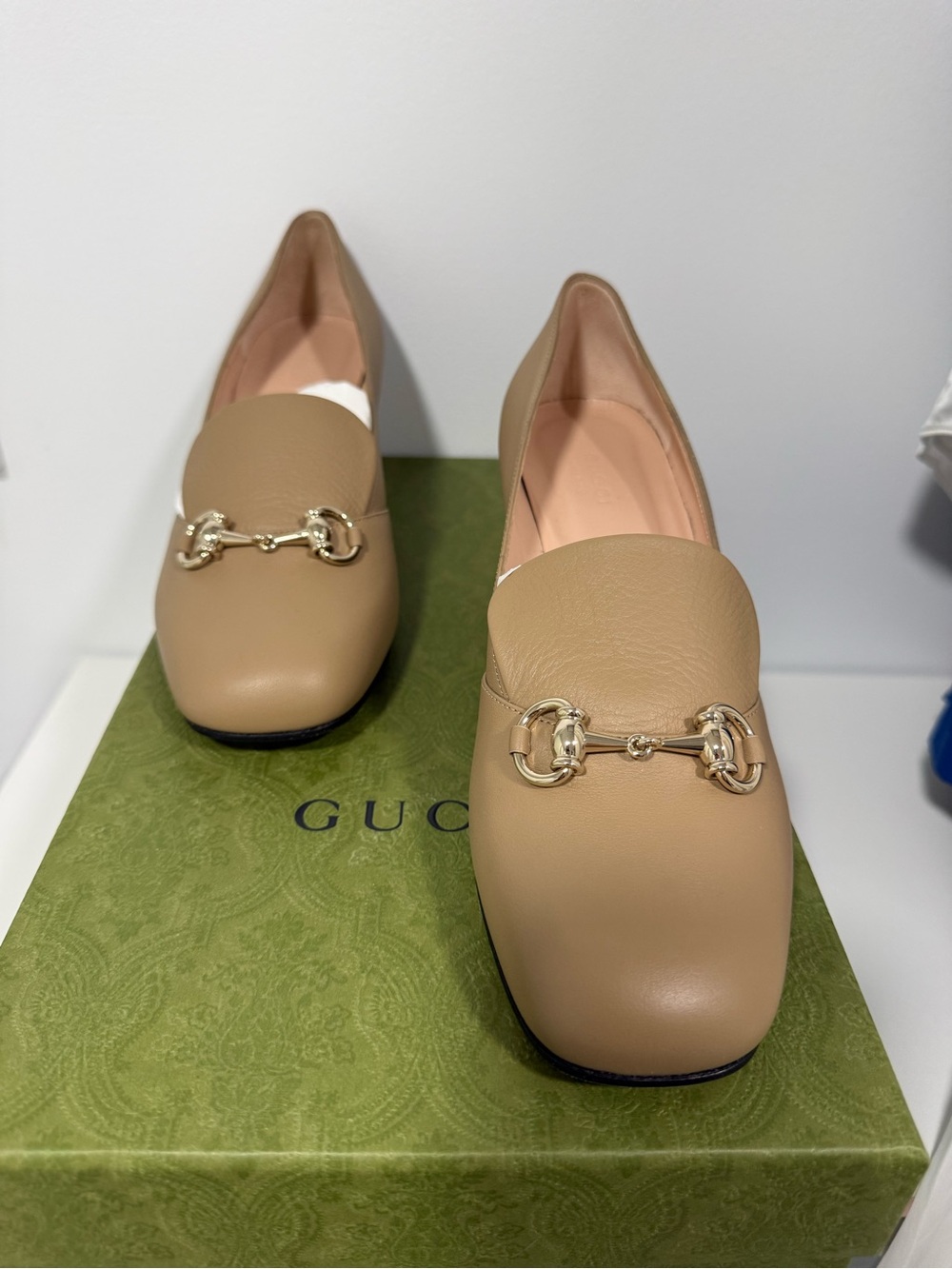 Gucci Taupe Leather Horsebit Loafer - Picture 4 of 8